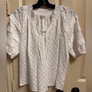 Rails size Medium eyelet and smocked blouse
